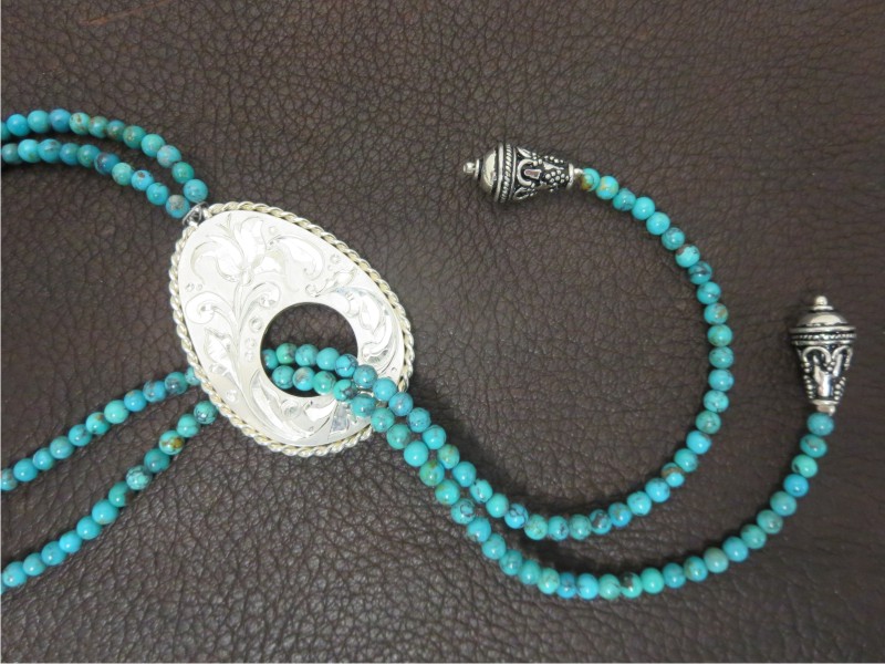 Turquoise Lariat Necklace Whiplash Designs