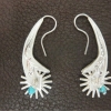 spur-earrings-san-antonio-style-hand-engraved-sterling-silver-turquoise